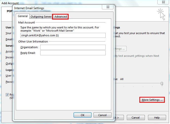 how to use my work email on outlook