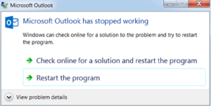 Microsoft Outlook is not responding on Windows