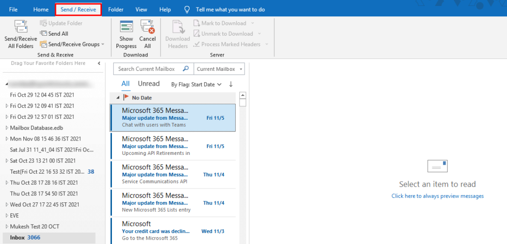 outlook shared folder not updating