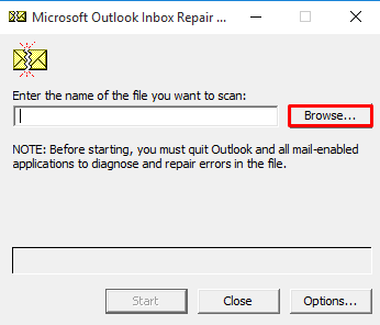my outlook closes automatically