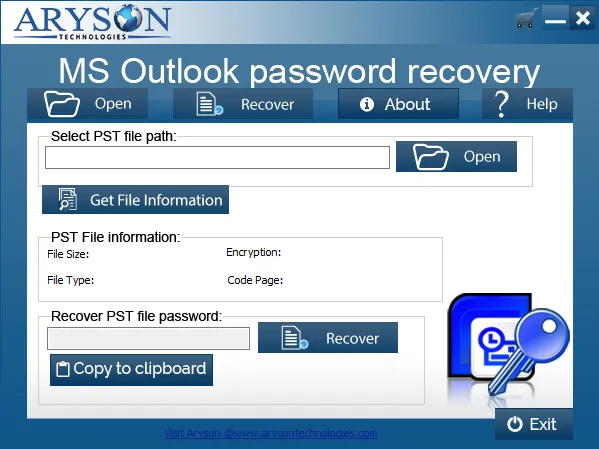 Download, and install the PST Password Remover tool
