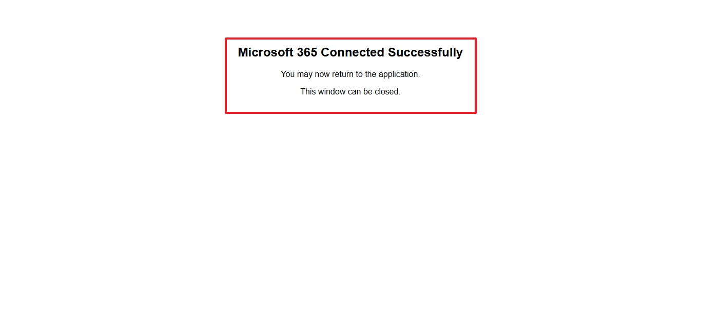 return to the software after successful authentication