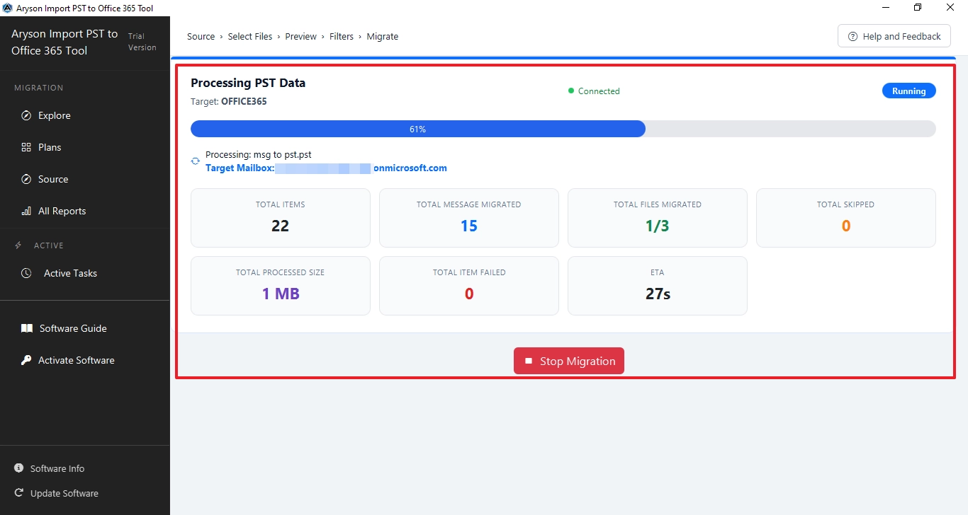 detailed report under the All Reports section