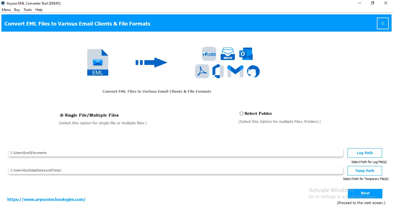 Download and install the EML Converter Tool on your system.
