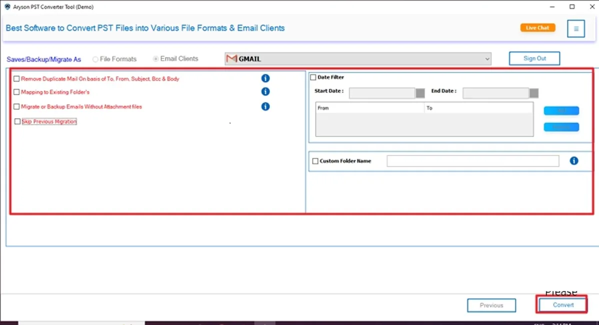 Click Convert