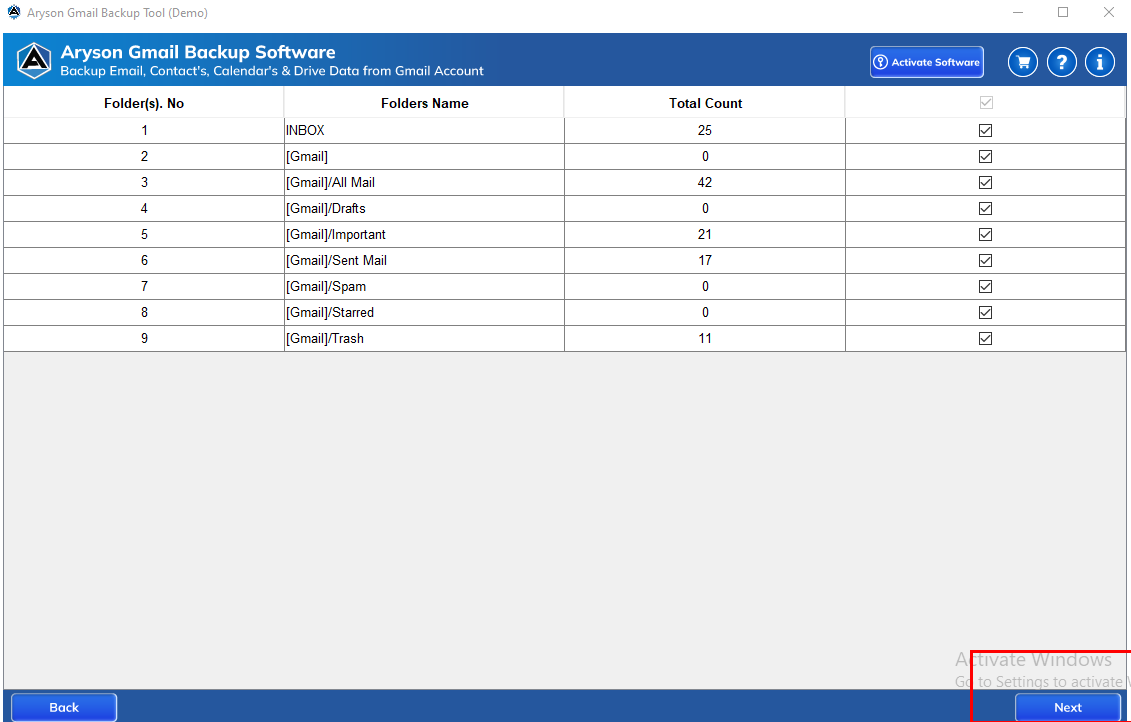 Gmail Backup Software Image 3