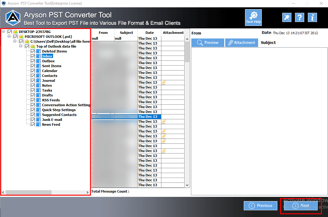 PST Converter Tool Step 4