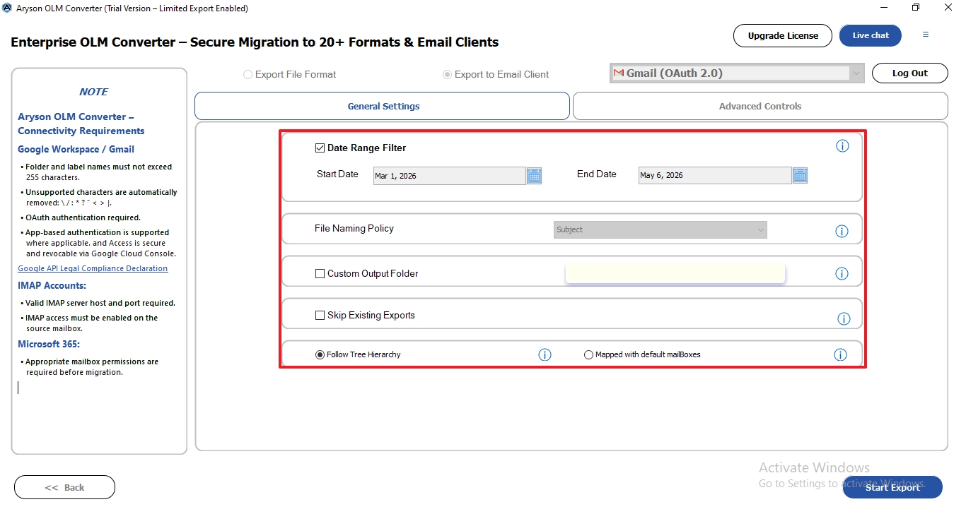 Apply for additional built-in features