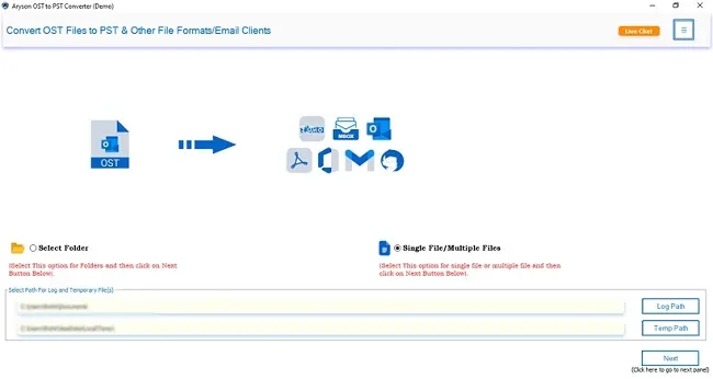 launch the OST to Office 365 Migration Tool