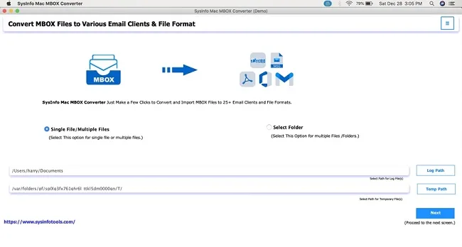 launch the MBOX Importer Tool
