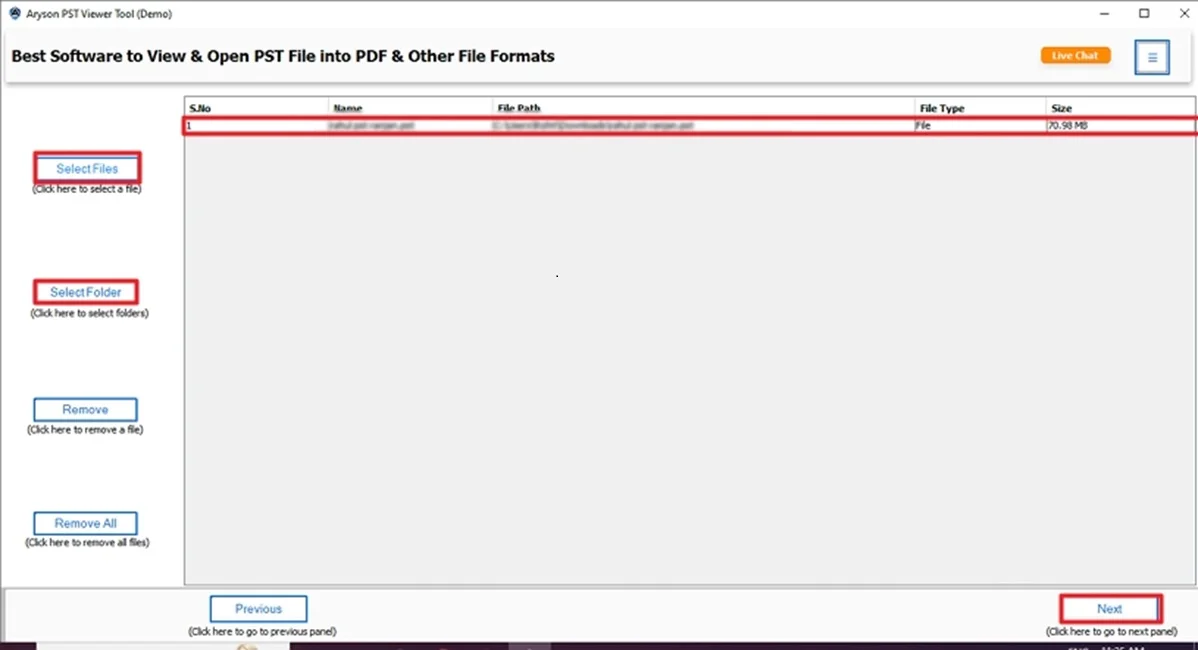 Select Files