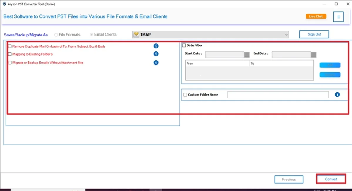 Click Convert