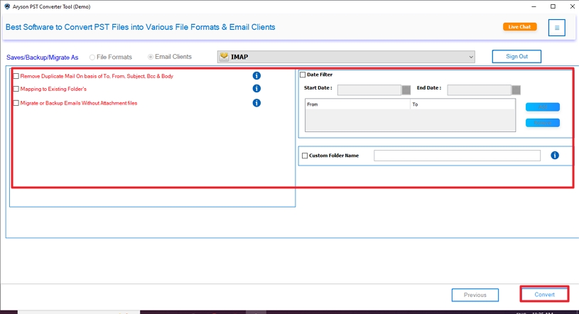 Apply Filters and Convert