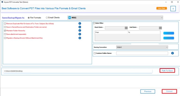 How to Save Multiple Outlook Emails as MSG? Simple Method