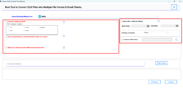 apply advance filters