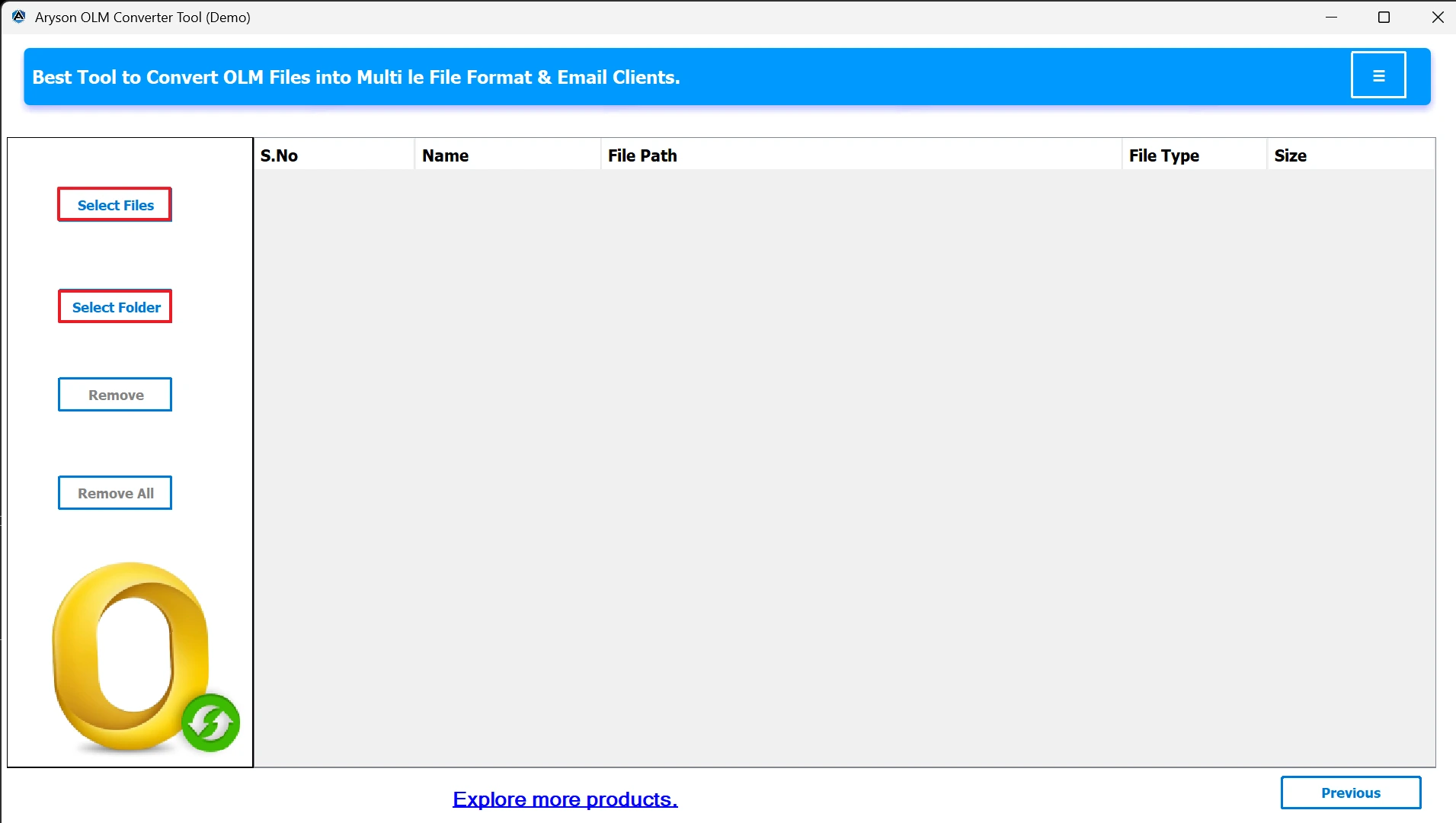 Select Files or Select Folder