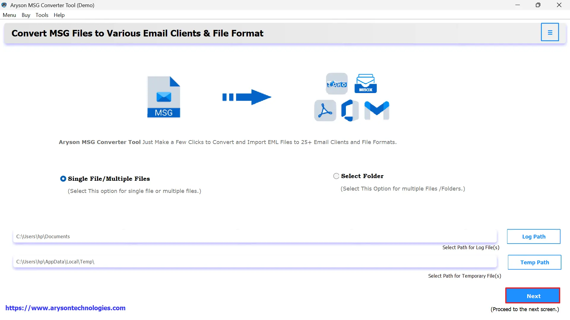 Install the MSG Converter