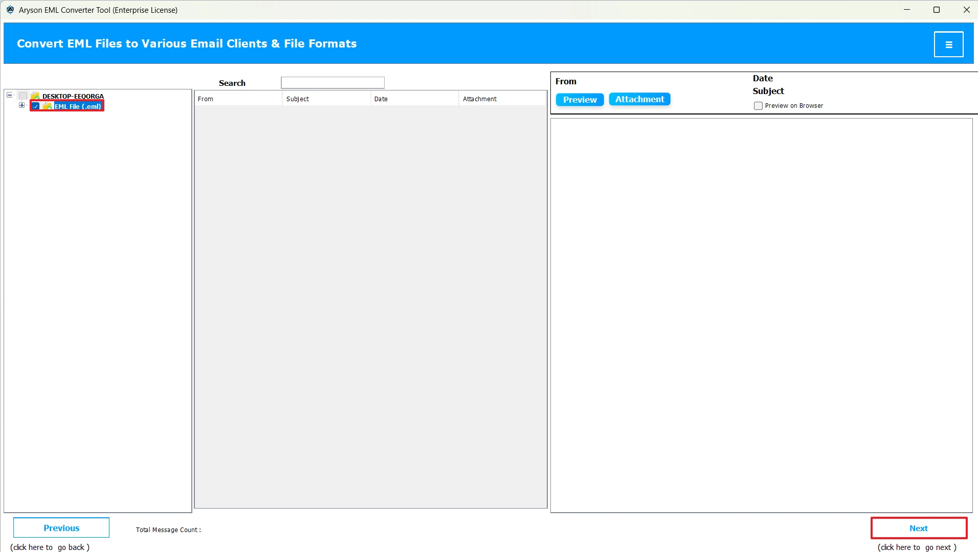 Preview selected files