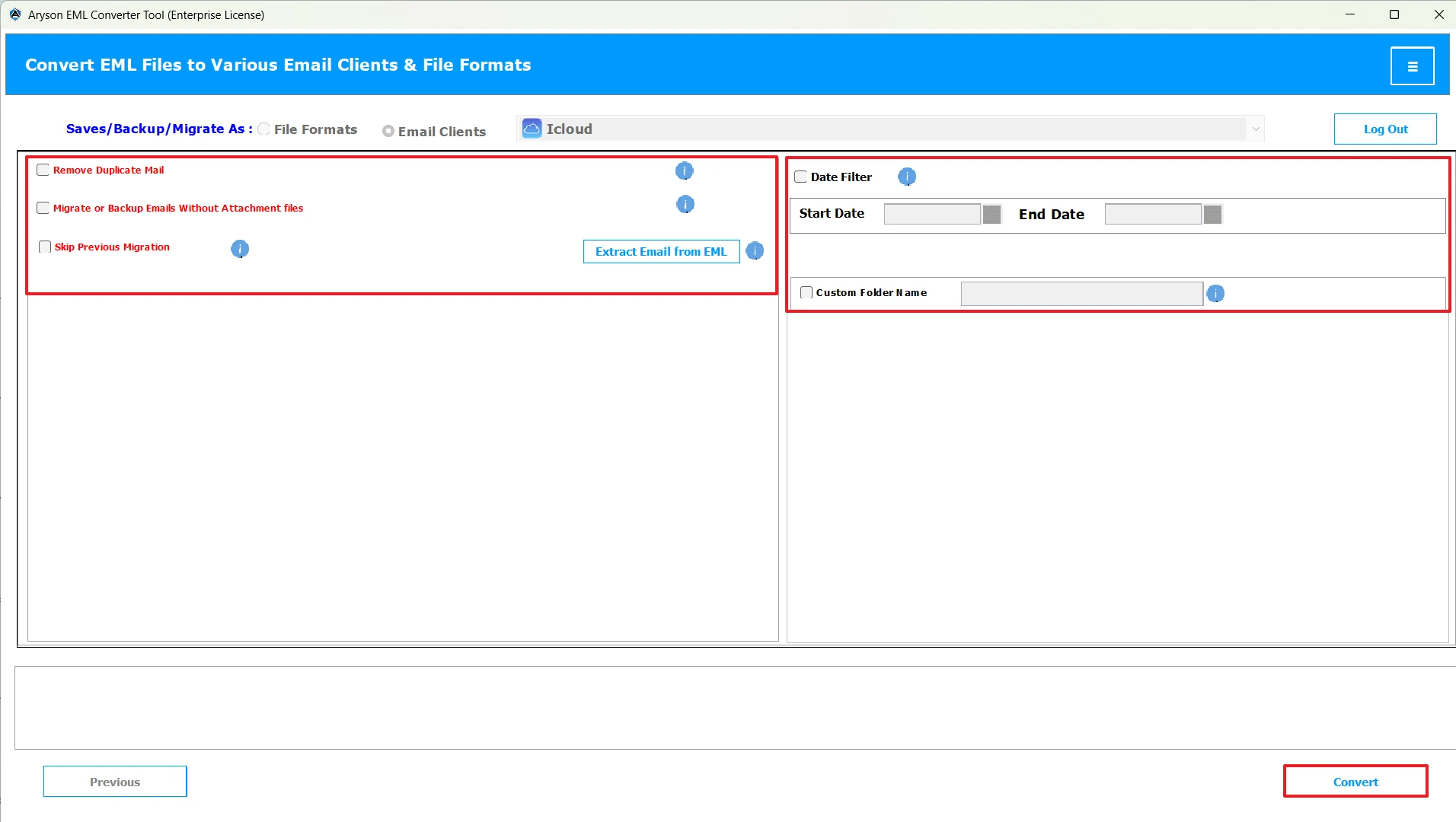 Apply filters & click convert