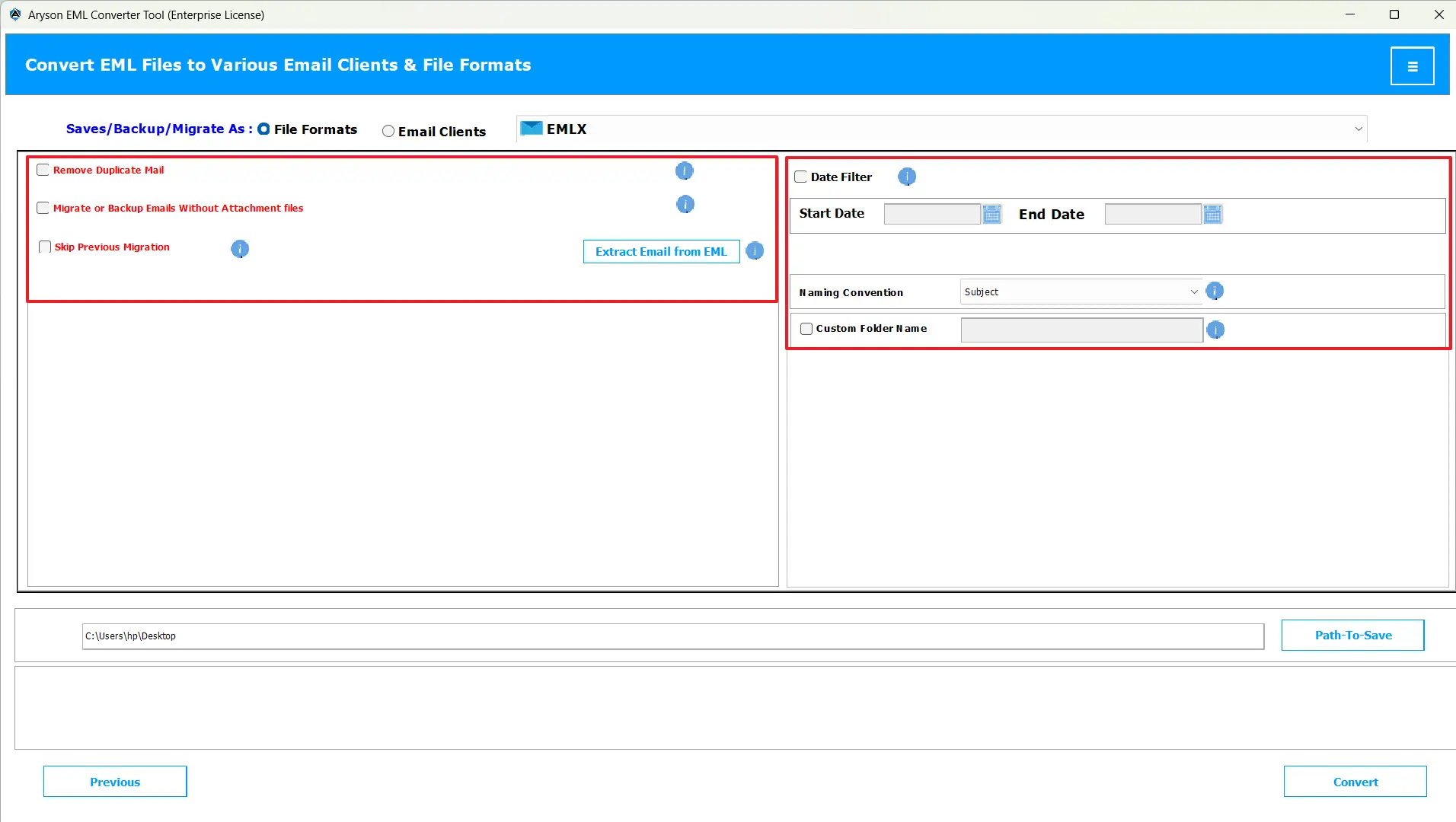 Apply built-in features
