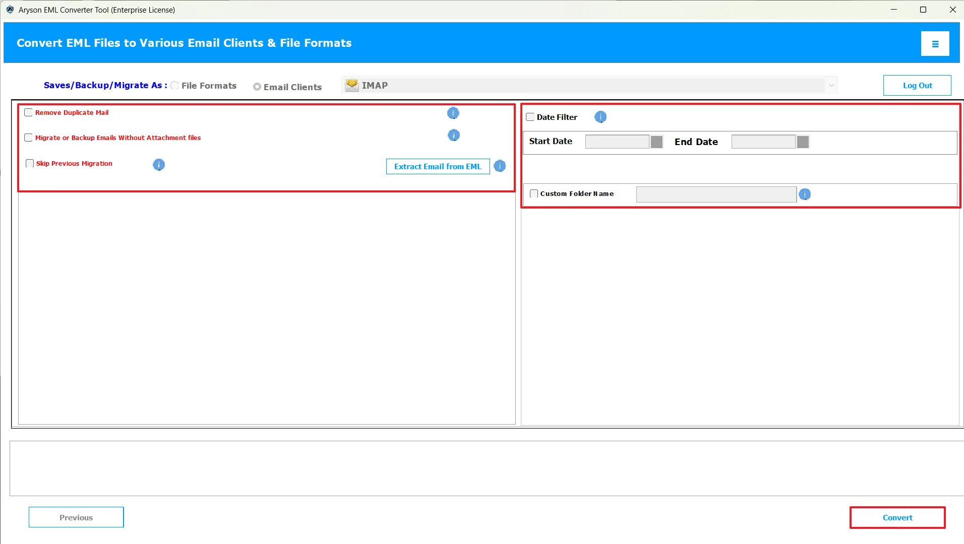 Apply features & click Convert