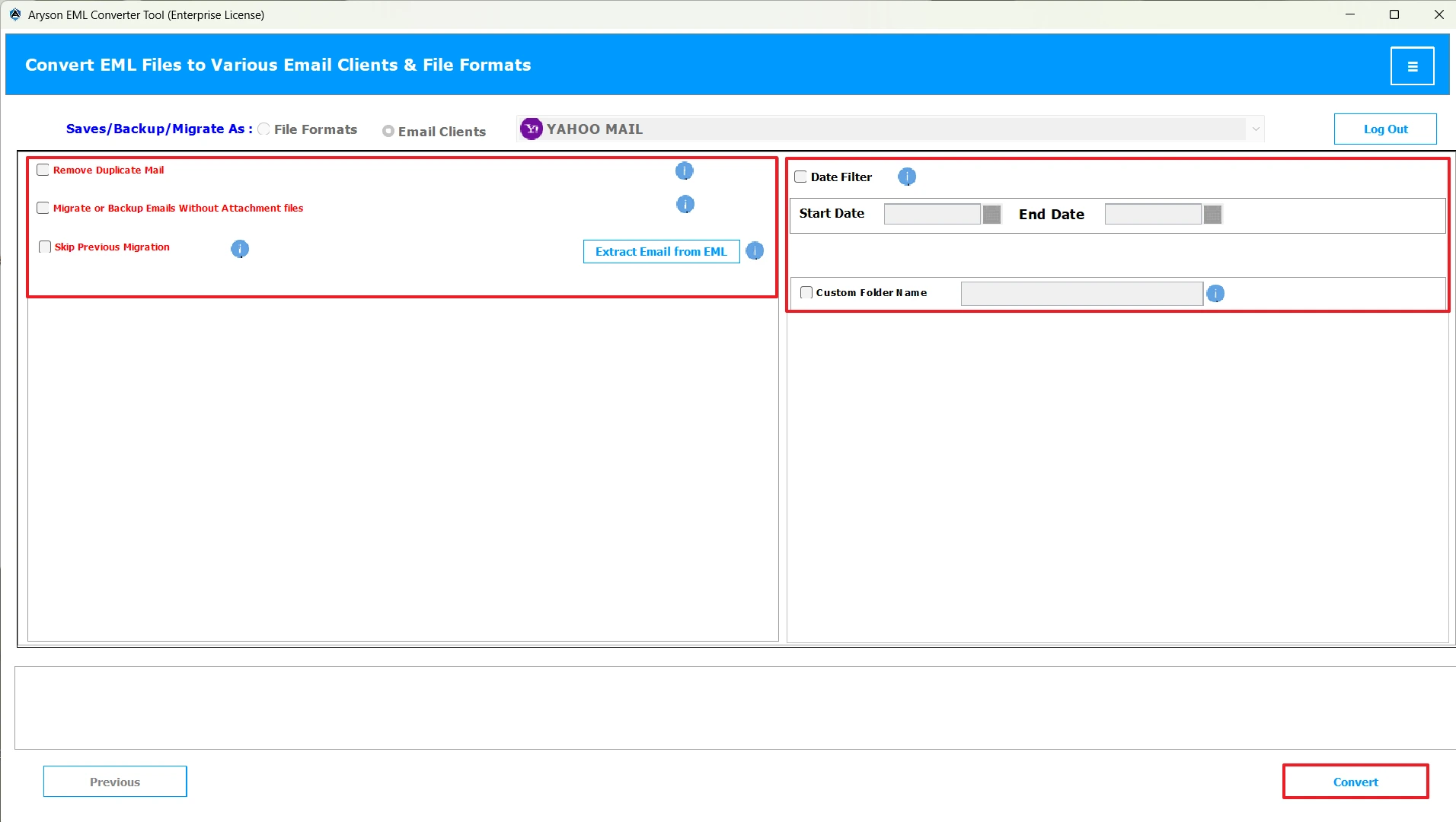 Apply filter then click Convert
