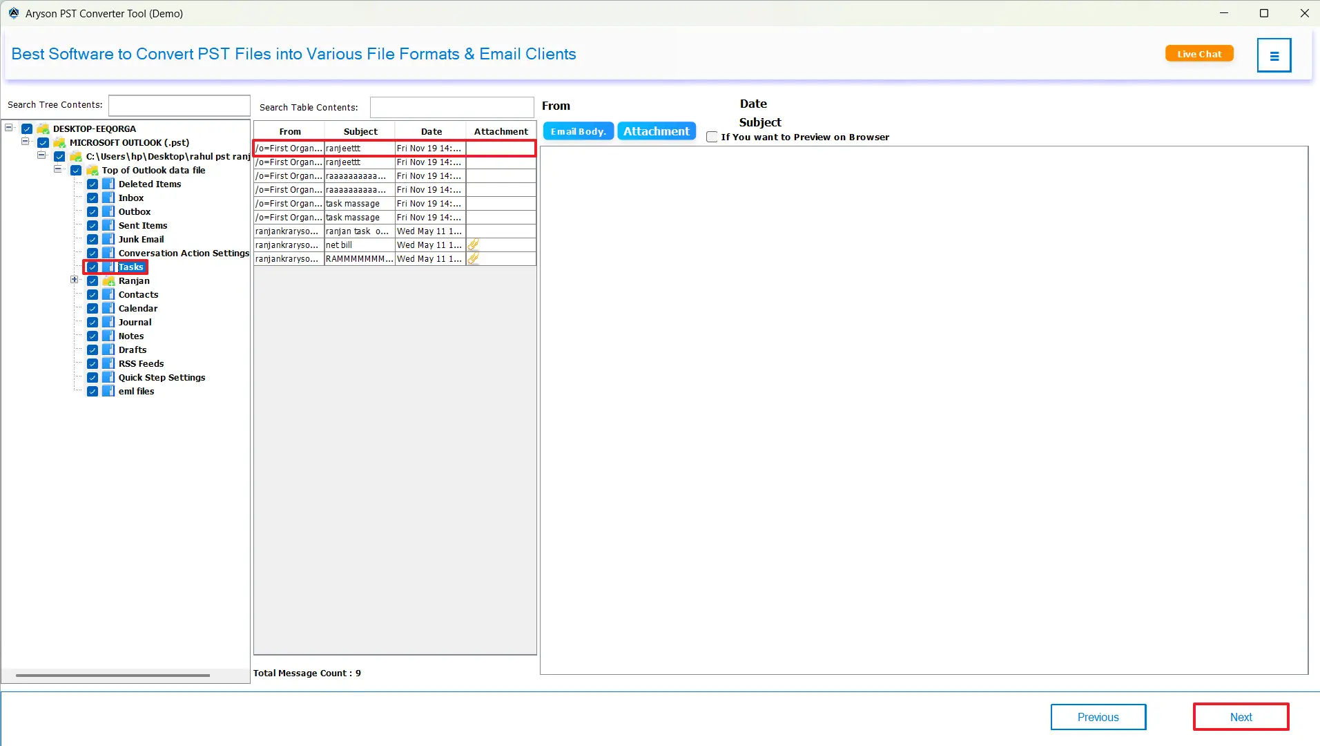 Choose files/folders from directory