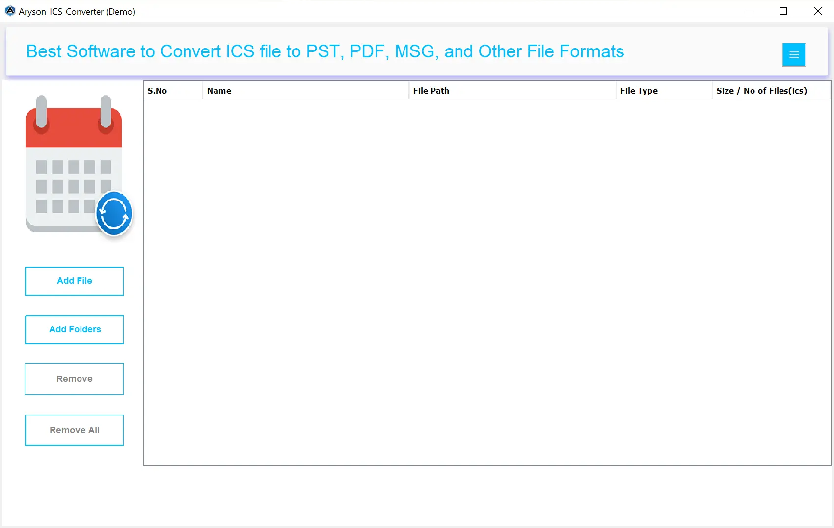 Open MSOutlookHelp ICS Converter