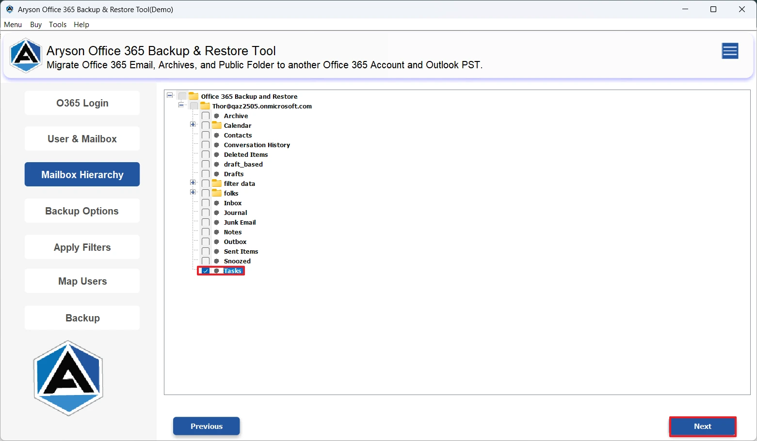 Select required data