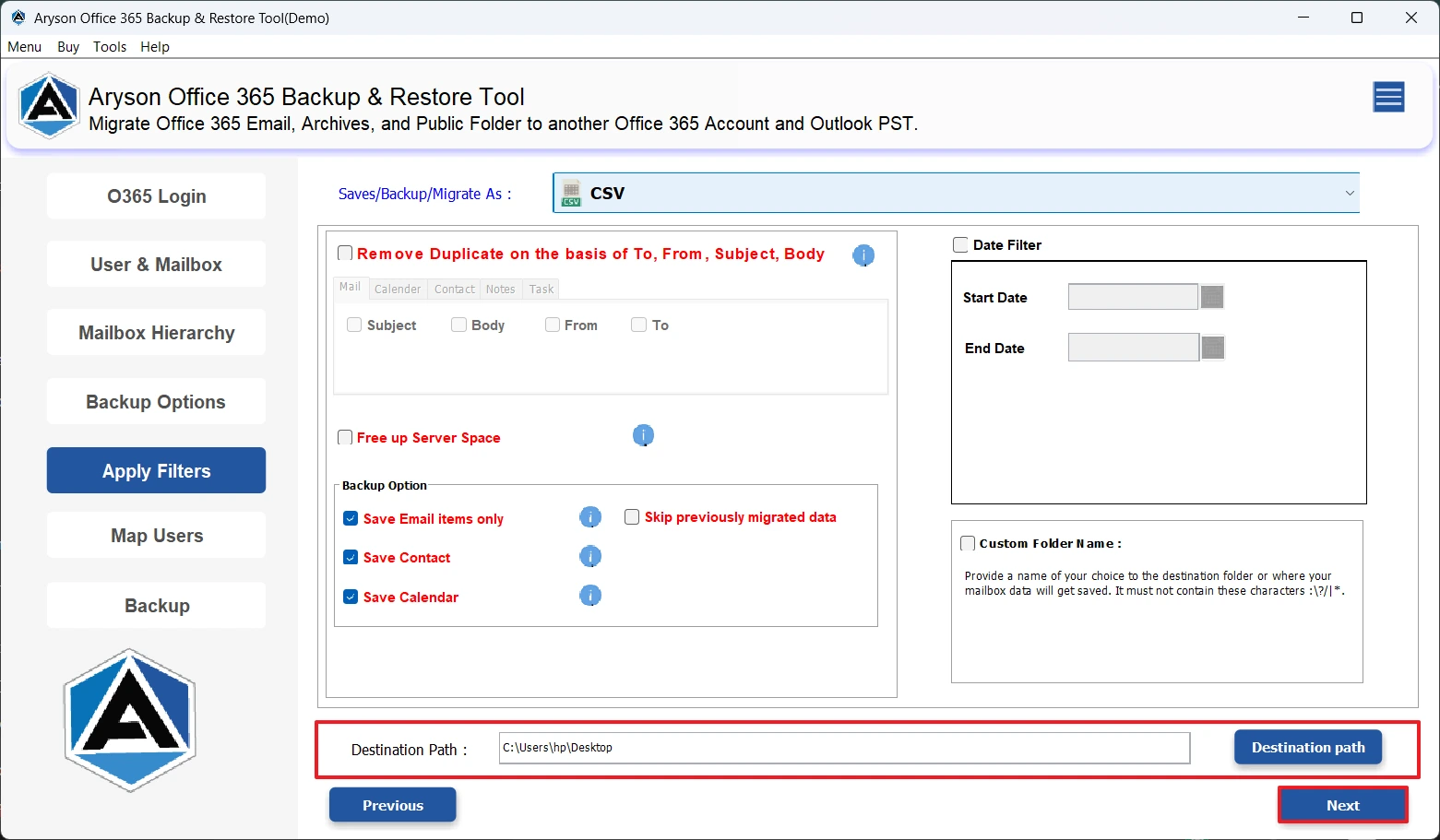 Select CSV