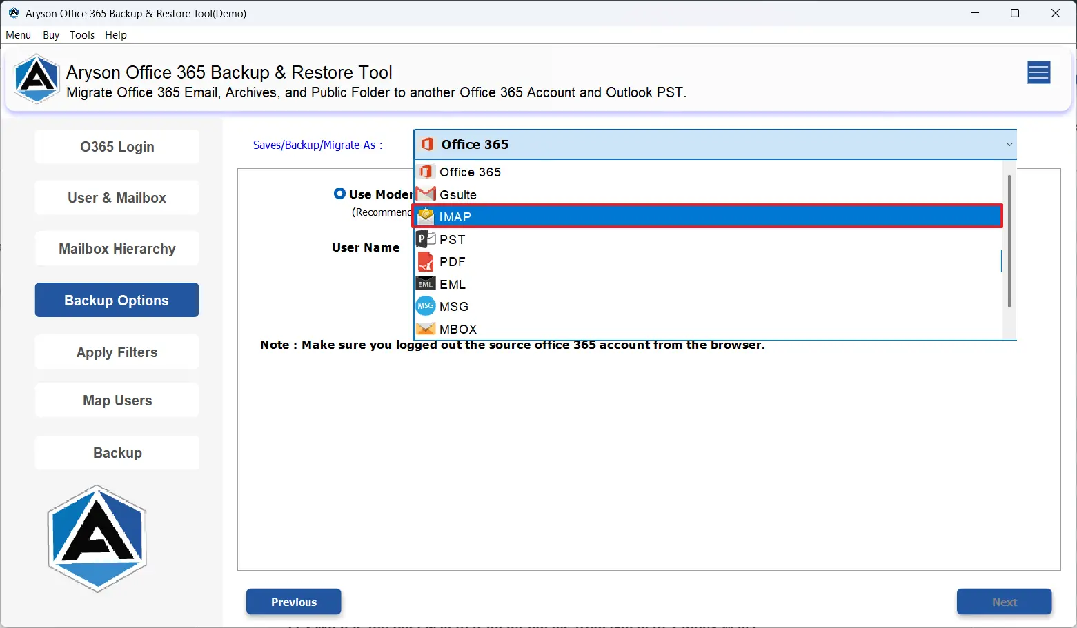 Select IMAP