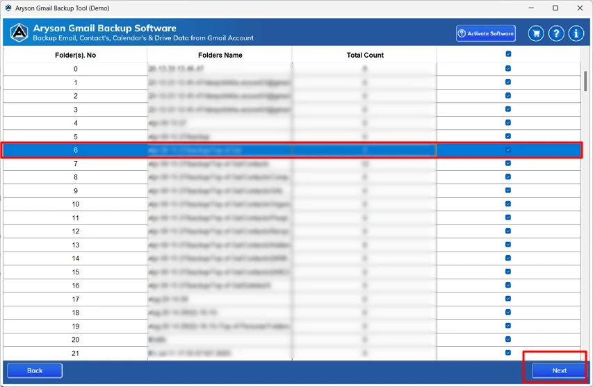 select required file/folder