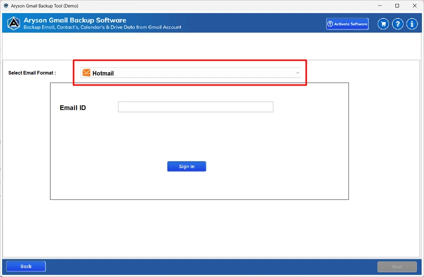 Select Hotmail