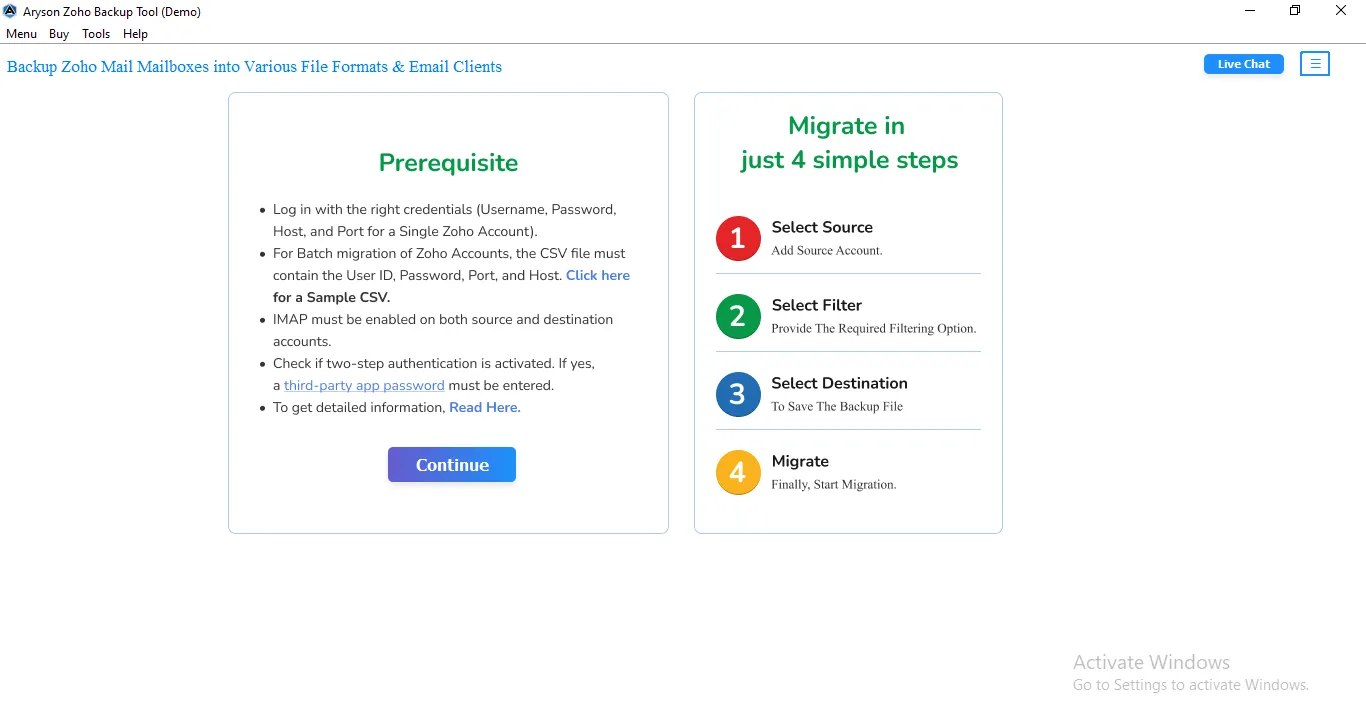 Download and launch the software and run it on your system