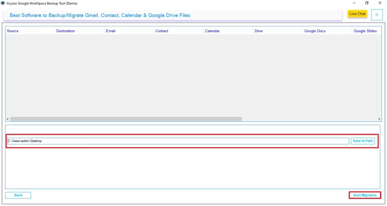 select the resultant file destination