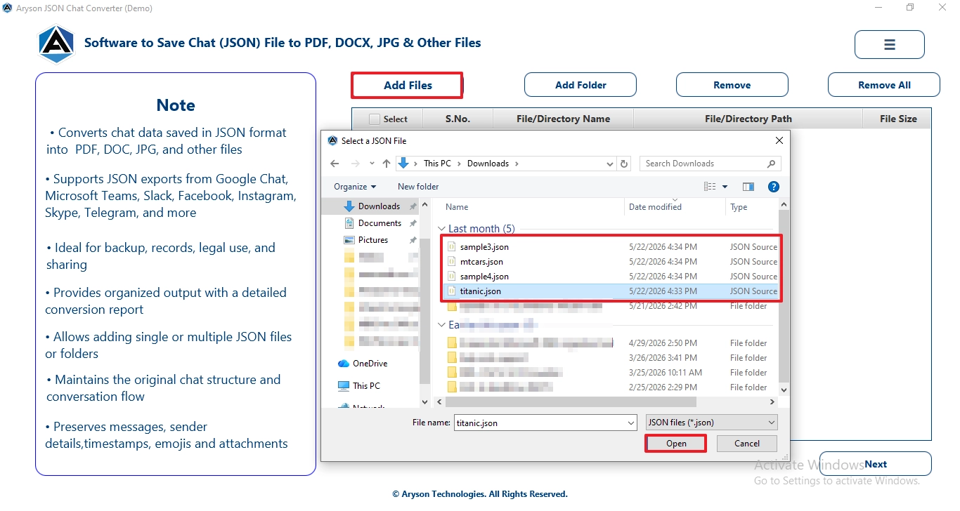 Click on Add File
