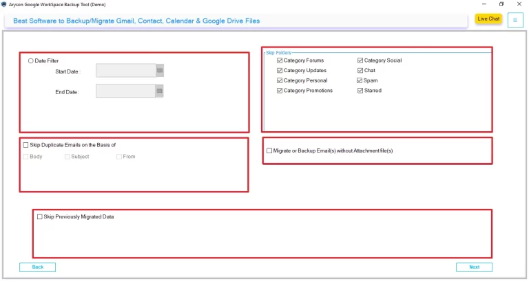 enable the additional filters