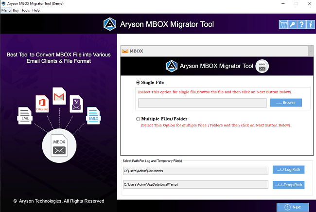 MBOX Converter screenshot